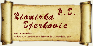 Miomirka Đerković vizit kartica